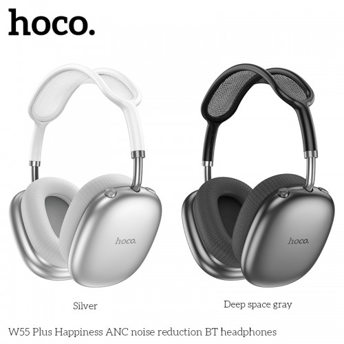 W55 Plus Wireless ANC Headphones Bluetooth Earphone